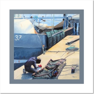 Boat Repairs - Weymouth Harbour Posters and Art